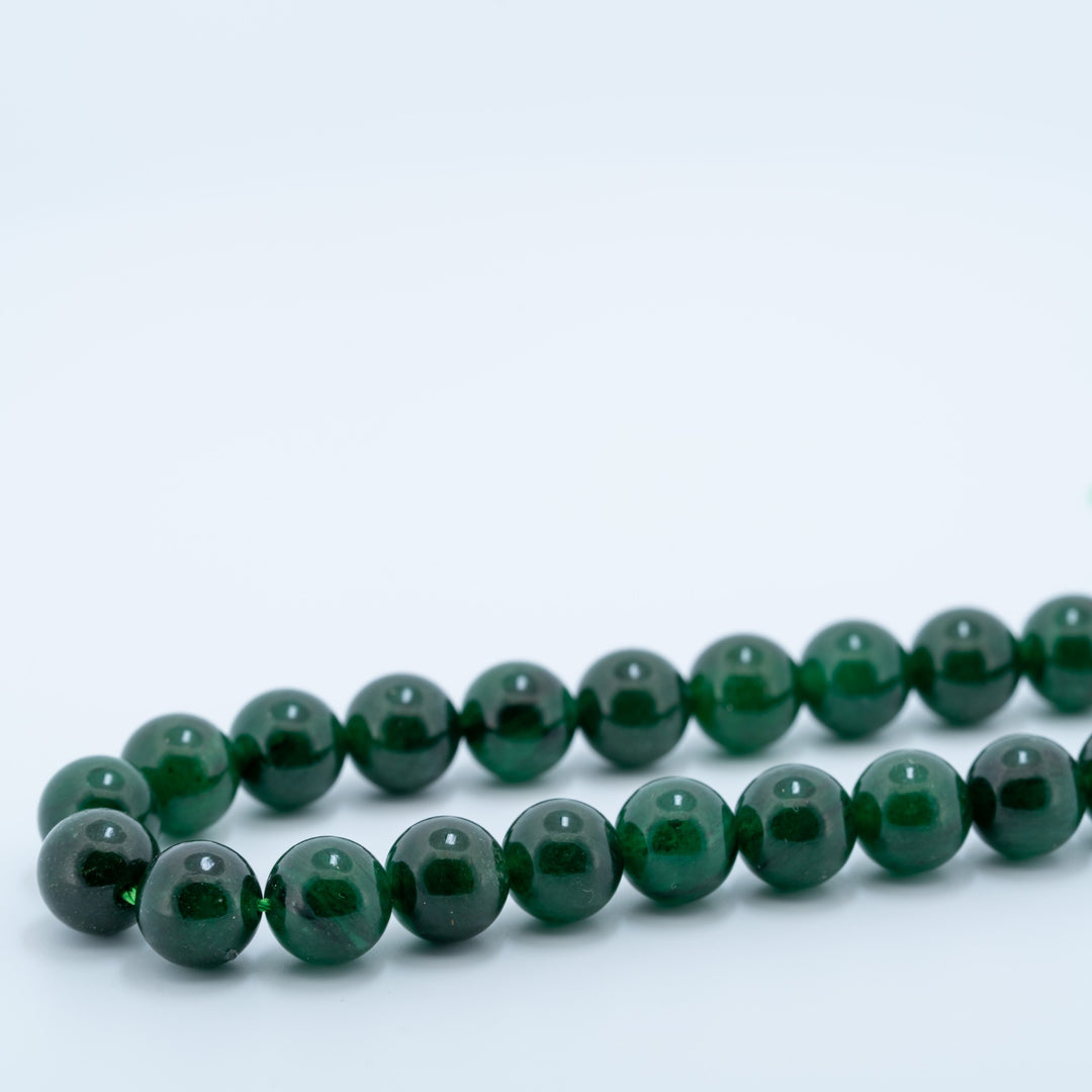 Burmos žadeito karoliukų gija 8 mm