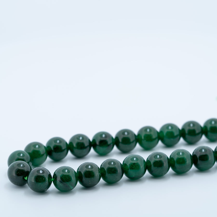 Burmos žadeito karoliukų gija 8 mm - Holy Dragonfly