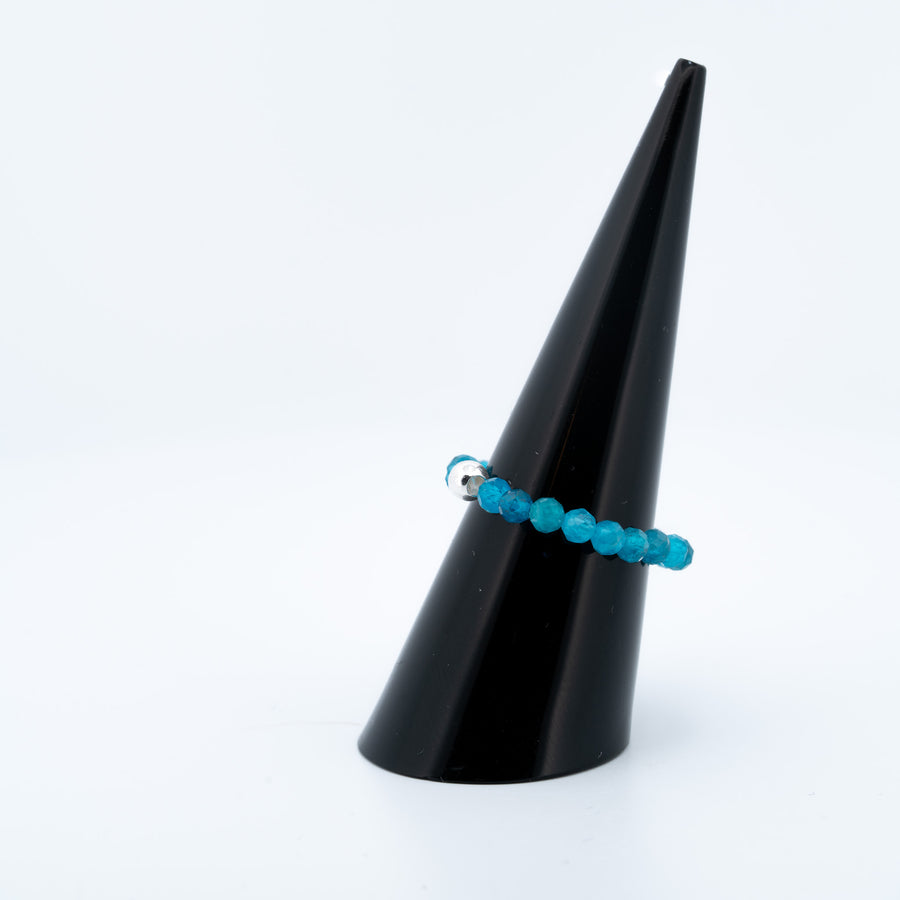 Apatito žiedas (briaunuotas) - Holy Dragonfly