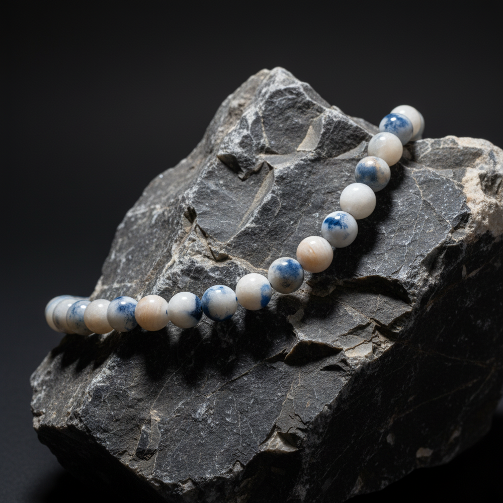 Diumorterito kvarco karoliukų gija 8 mm - Holy Dragonfly