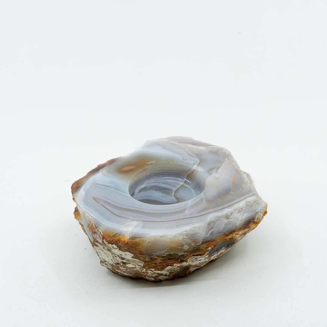 Natūralaus Agato žvakidė  721 g