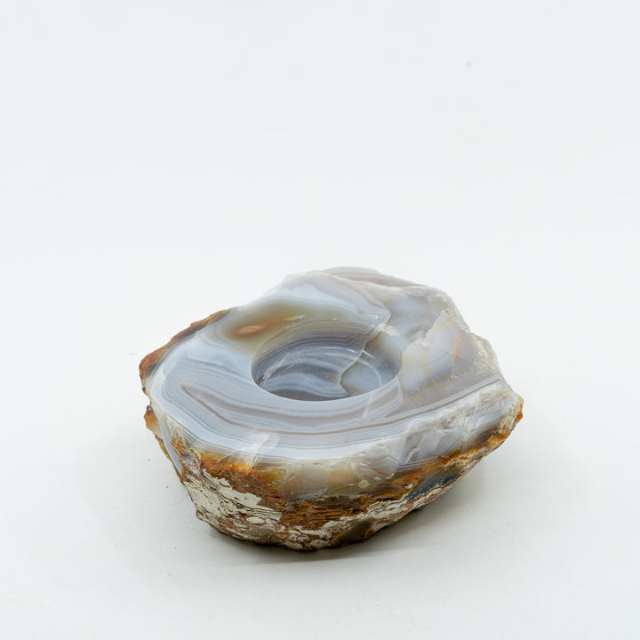 Natūralaus Agato žvakidė  721 g