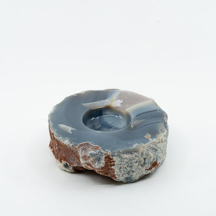 Natūralaus Agato žvakidė  753 g