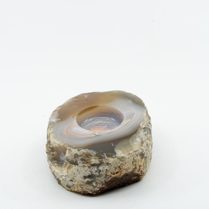 Natūralaus Agato žvakidė  903 g