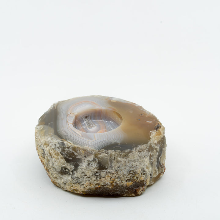 Natūralaus Agato žvakidė  903 g