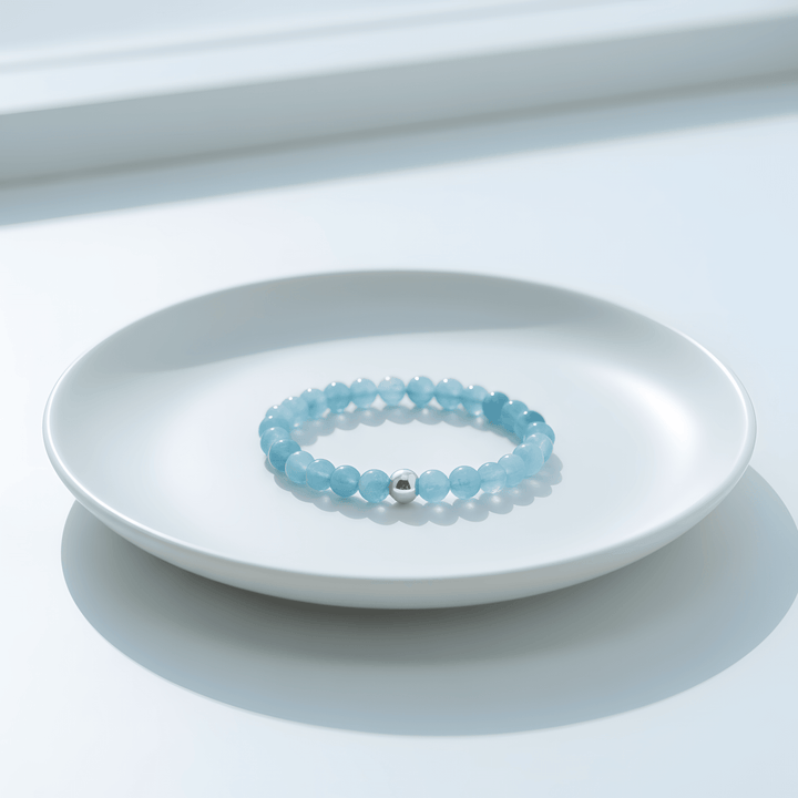 Akvamarino apyrankė "AAA" 6 mm