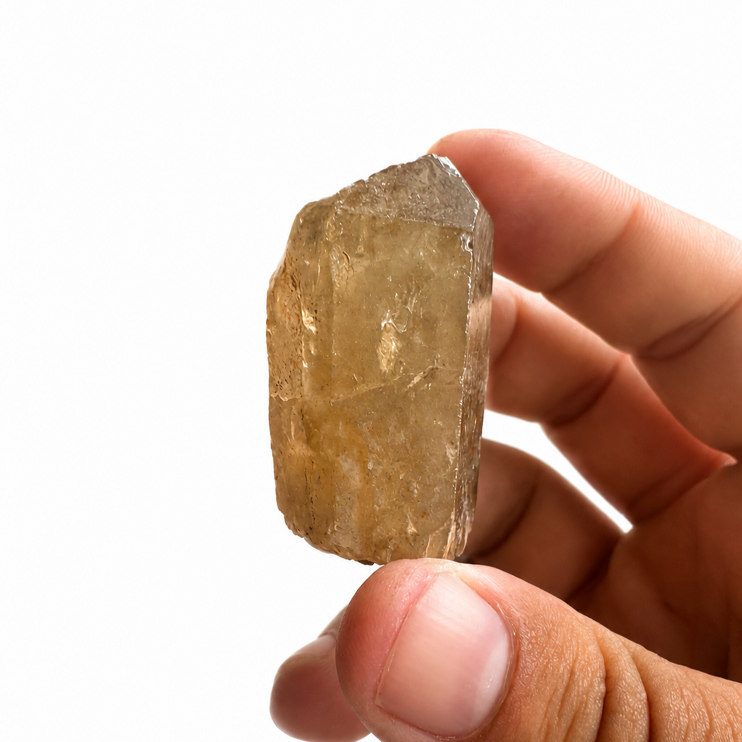 Natūralus citrino mineralas iš Kongo