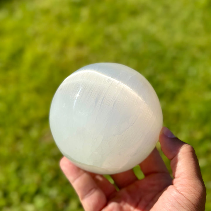 Selenito "sfera" 10 cm.