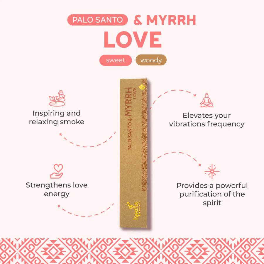 Ispalla Palo Santo smilkalai Palo Santo & Roses - Holy Dragonfly