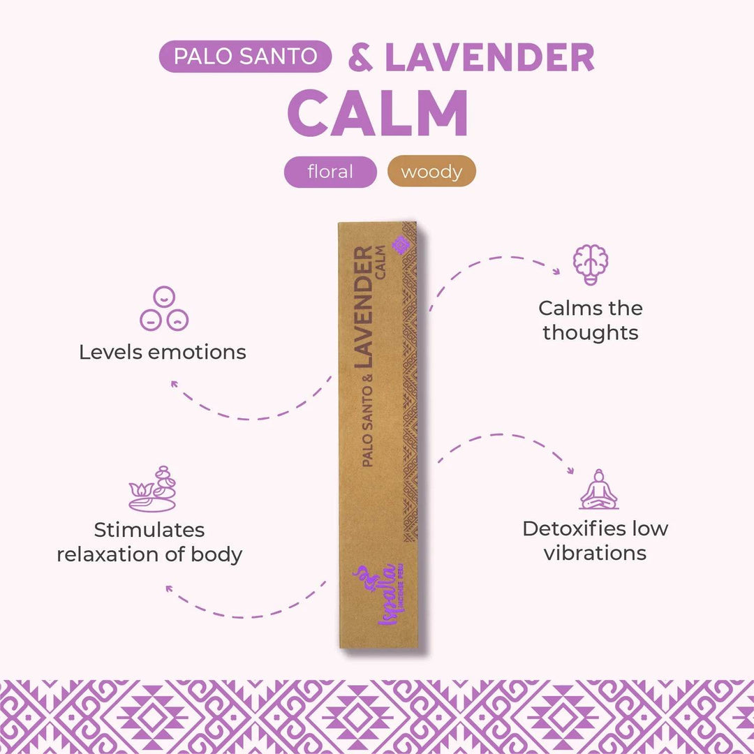 Ispalla Palo Santo smilkalai Palo Santo & Lavender - Holy Dragonfly