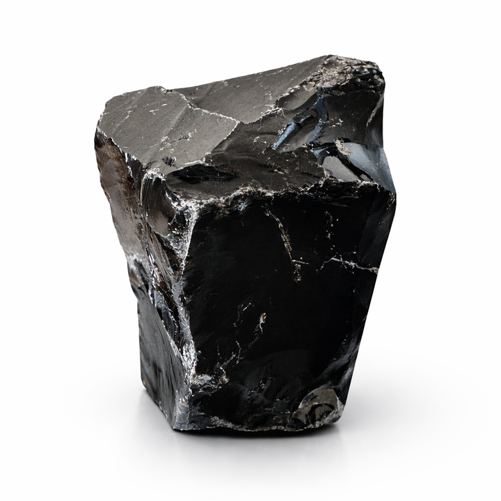Juodas obsidianas mineralas 1 kg