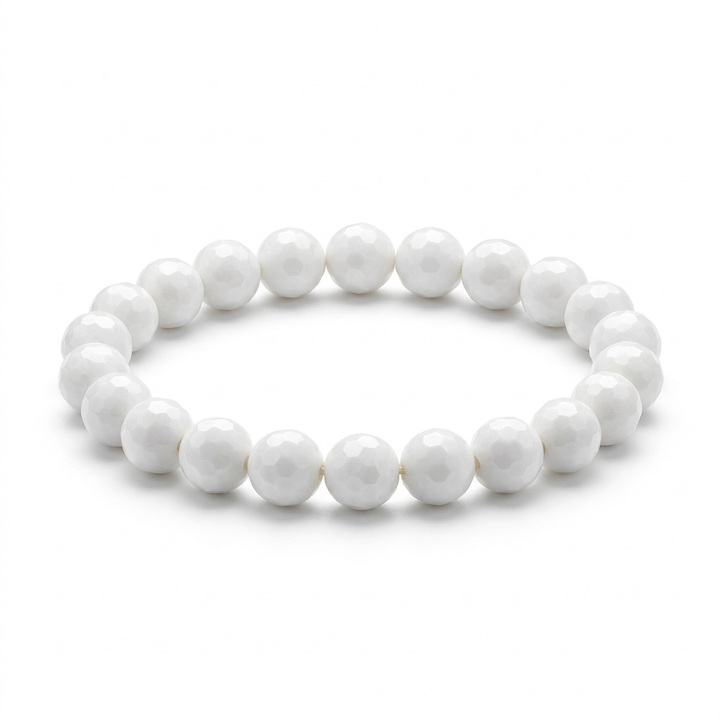 Kacholongas apyrankė (briaunuota) "8mm"