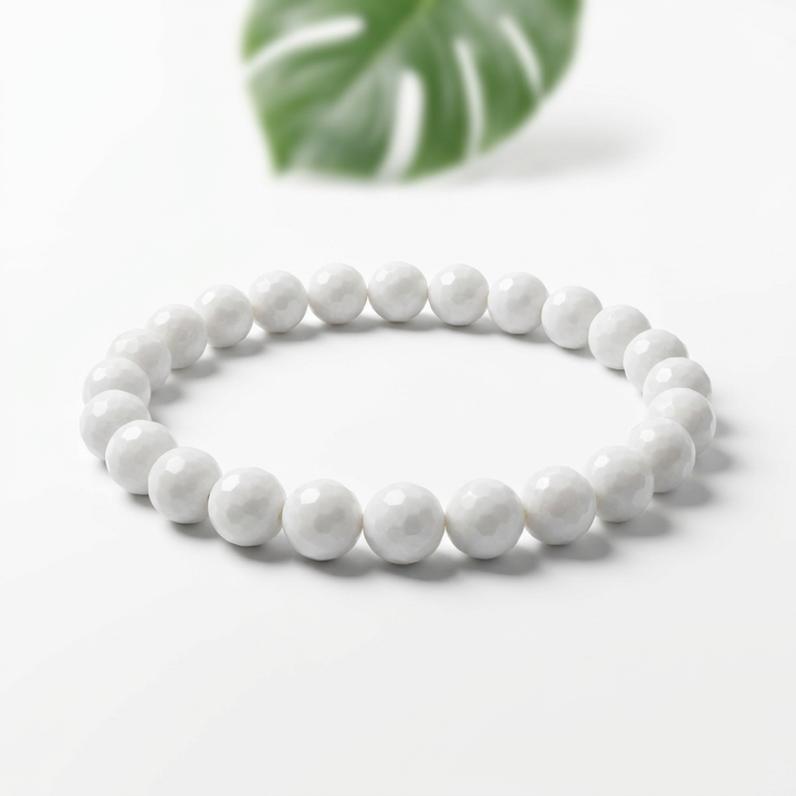 Kacholongas apyrankė (briaunuota) "8mm"