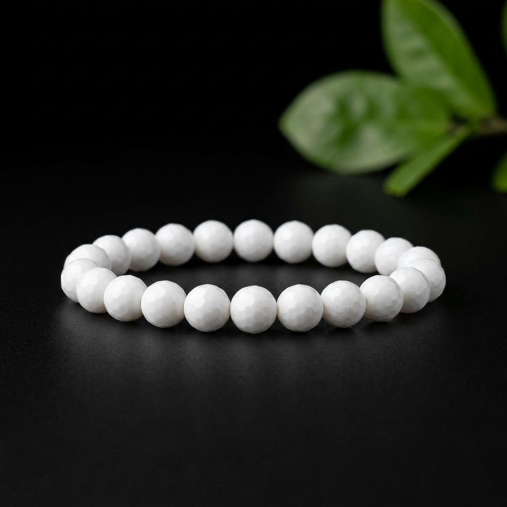 Kacholongas apyrankė (briaunuota) "8mm"