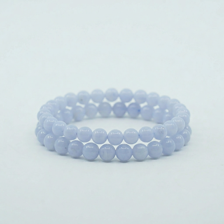Melsvo Chalcedono apyrankė "6mm"