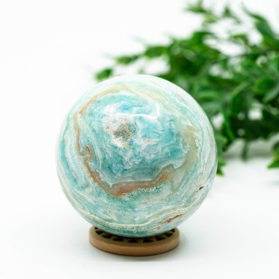 Mėlyno Aragonito sfera 339 g. - Holy Dragonfly
