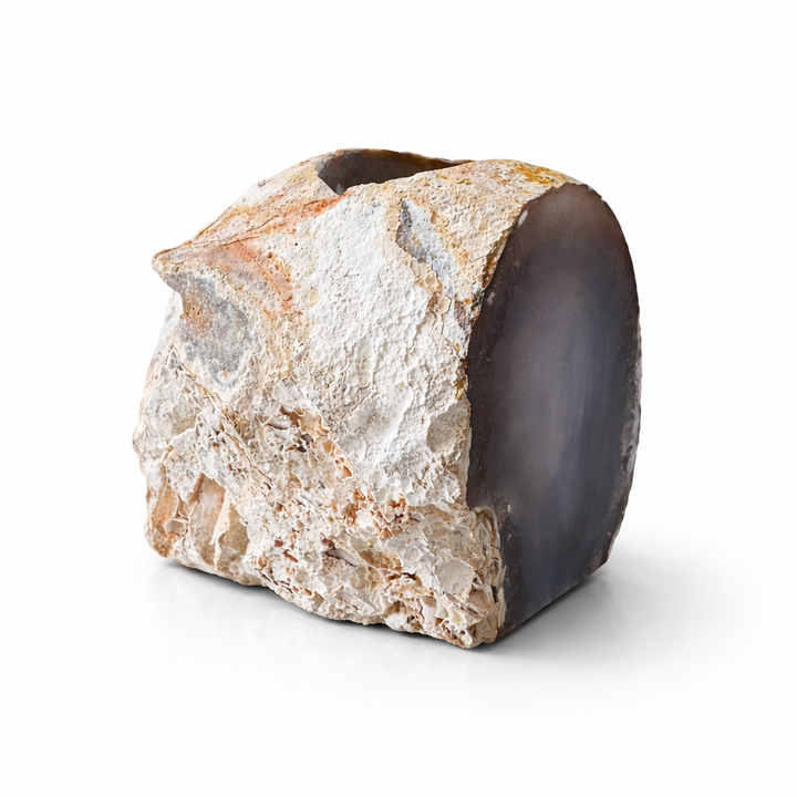 Natūralaus Agato žvakidė 1043 g