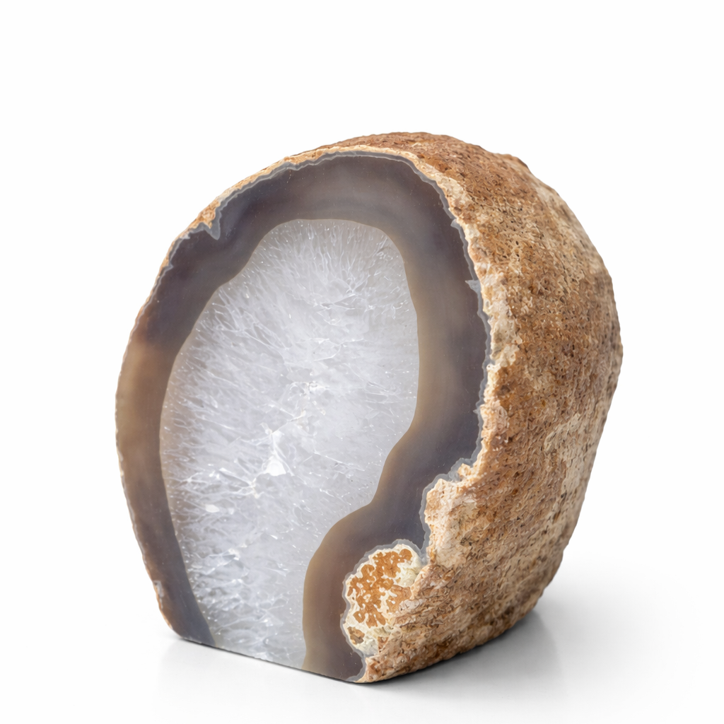 Natūralaus Agato žvakidė 813 g