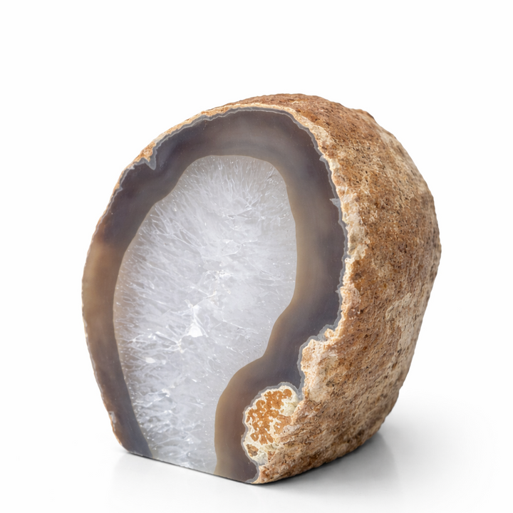 Natūralaus Agato žvakidė 813 g