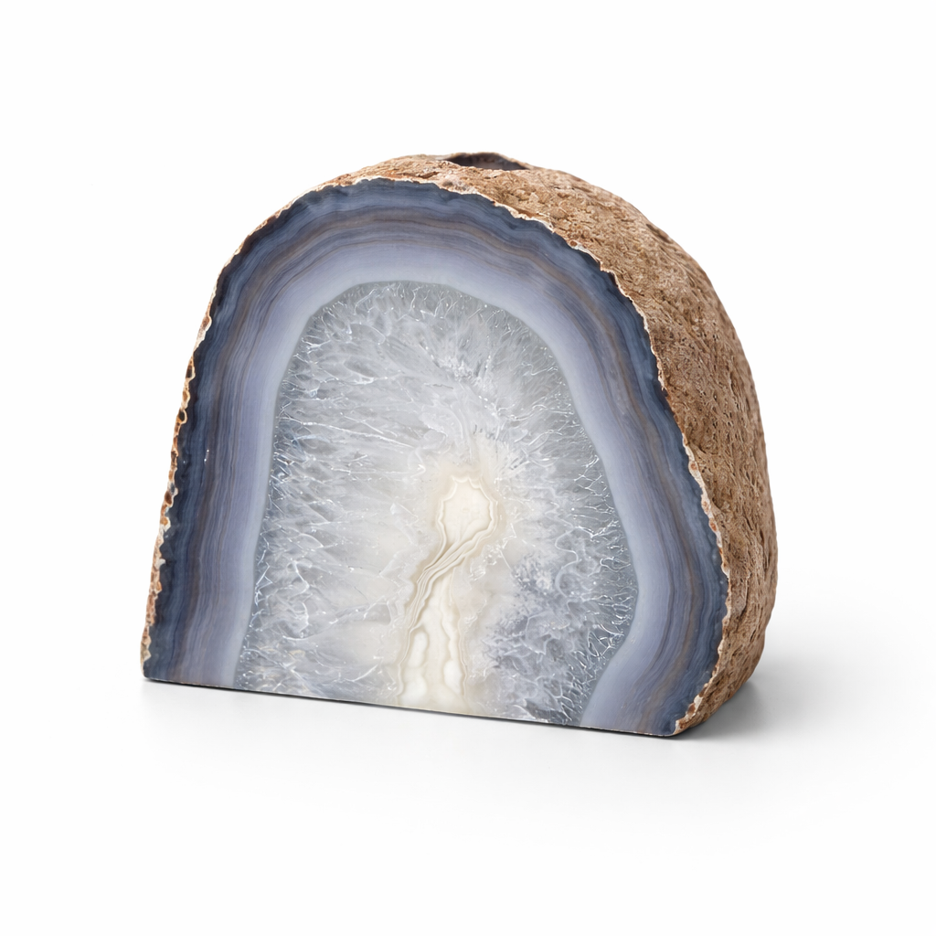 Natūralaus Agato žvakidė 866 g