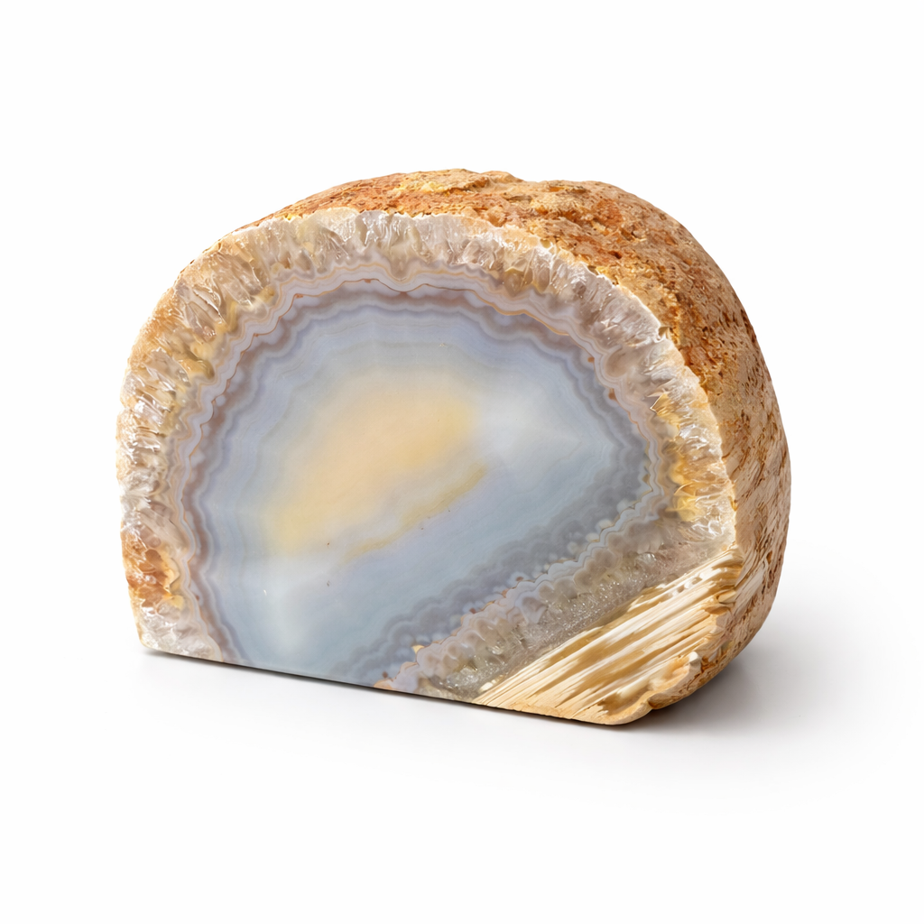 Natūralaus Agato žvakidė 867 g