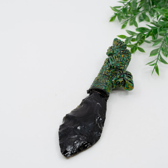 Obsidiano Peilis „Tikalio Dvasia“ 16 cm - Holy Dragonfly