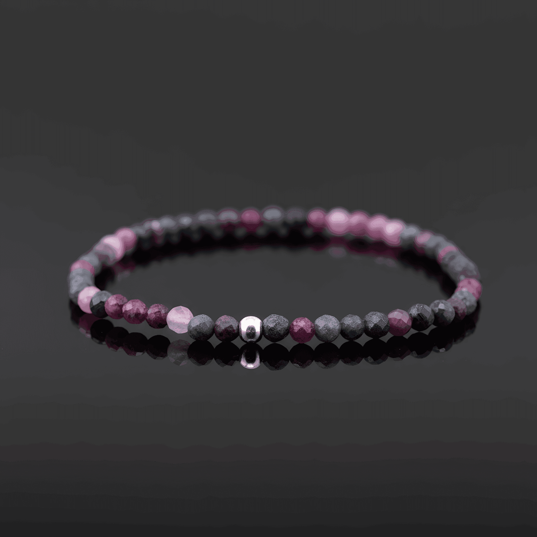 Rubino-Safyro apyrankė "3mm"