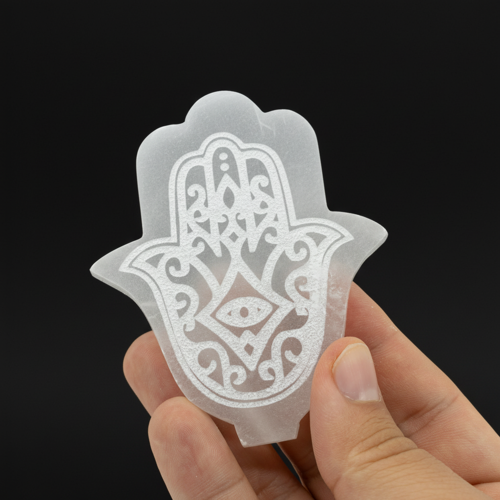 Selenito "Hamsa ranka"