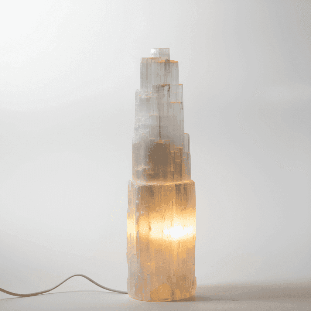 Selenito lempa „Šviesos bokštas“ 6,1 kg