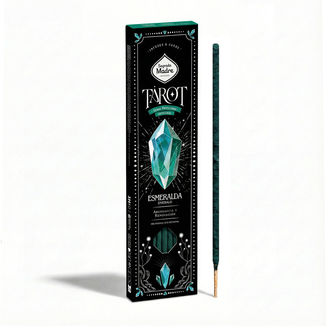 Sagrada Madre „Tarot Gems“ smilkalai – smaragdas