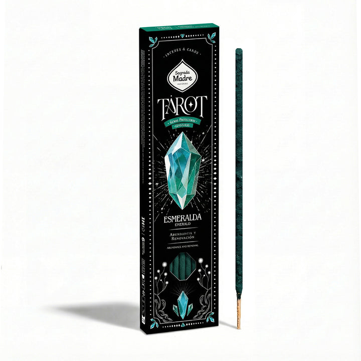 Sagrada Madre „Tarot Gems“ smilkalai – smaragdas