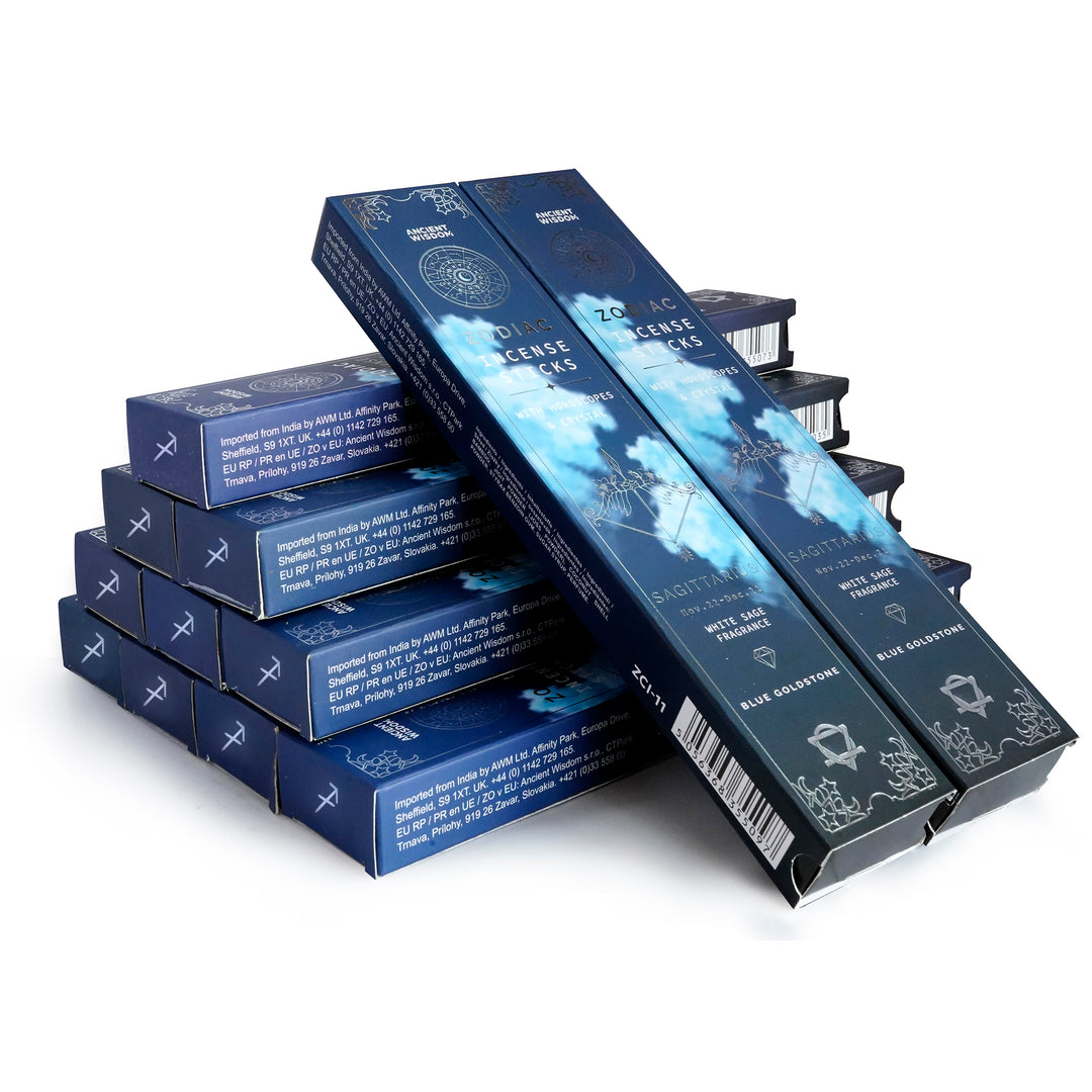 Zodiako smilkalai Šaulys + Mėlynasis "goldstone"