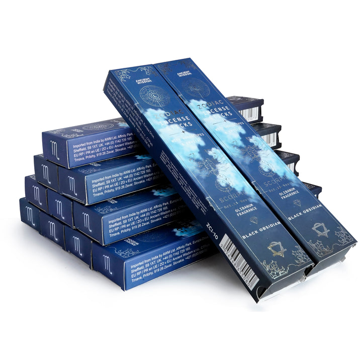 Zodiako smilkalai Skorpionas + Juodasis obsidianas