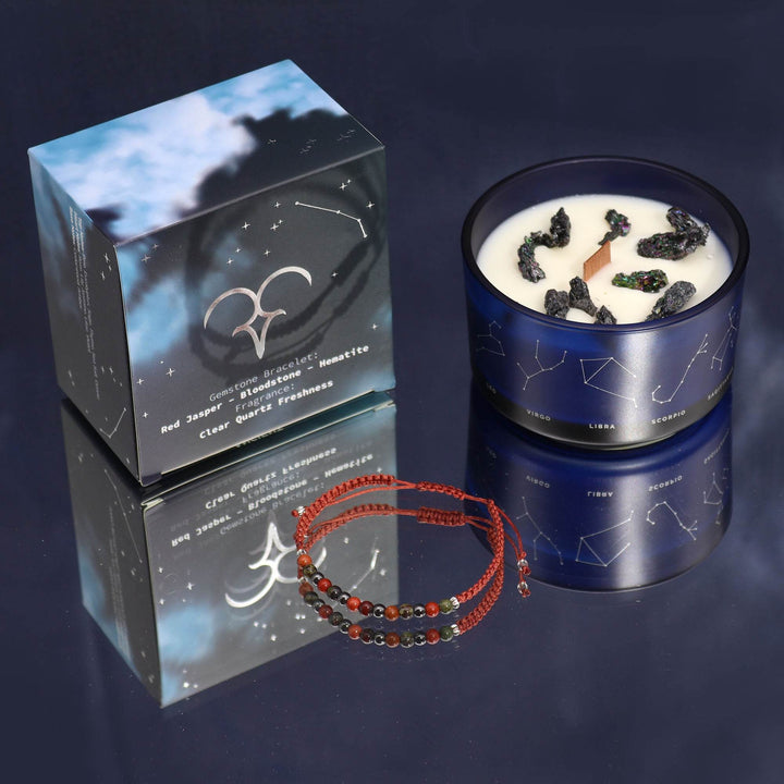 Zodiako žvakė Avinas + kristalų apyrankė - Holy Dragonfly
