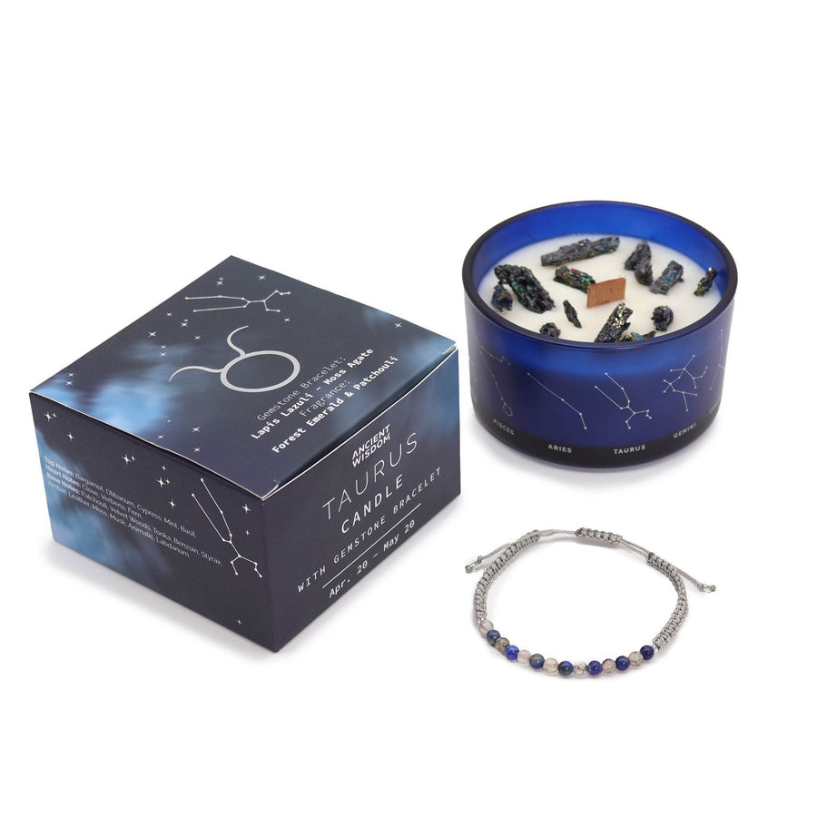 Zodiako žvakė Jautis + kristalų apyrankė - Holy Dragonfly