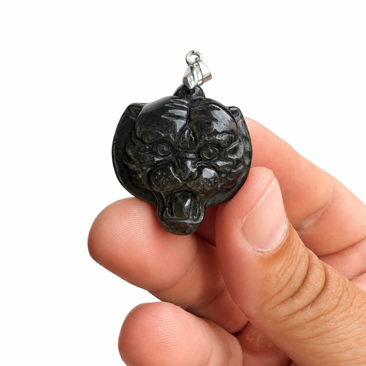 Auksinio obsidiano pakabukas "Tigras"