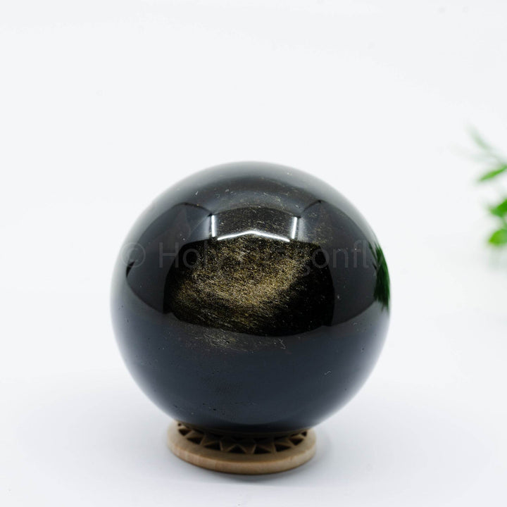 Auksinio Obsidiano sfera 334g - Holy Dragonfly