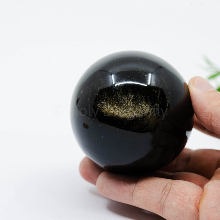 Auksinio Obsidiano sfera 334g - Holy Dragonfly