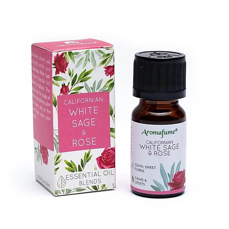 Aromafume White Sage & Rose eterinių aliejus mišinys - Holy Dragonfly