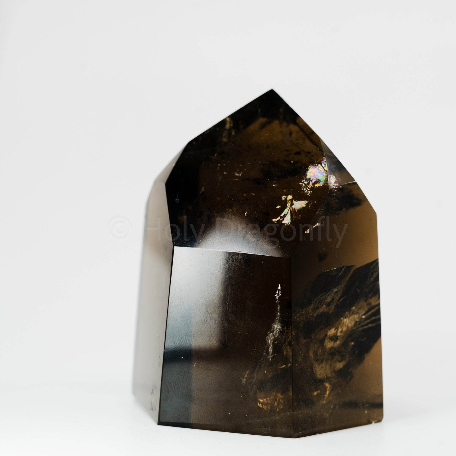 Dūminis kvarco bokštelis 359g - Holy Dragonfly