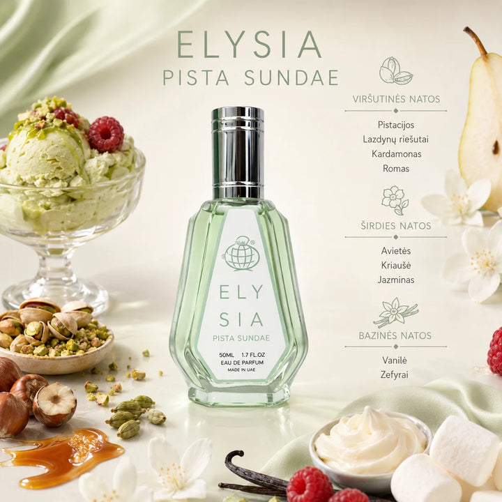 Fragrance World Elysia Pista Sundae Eau de Parfum 50 ml
