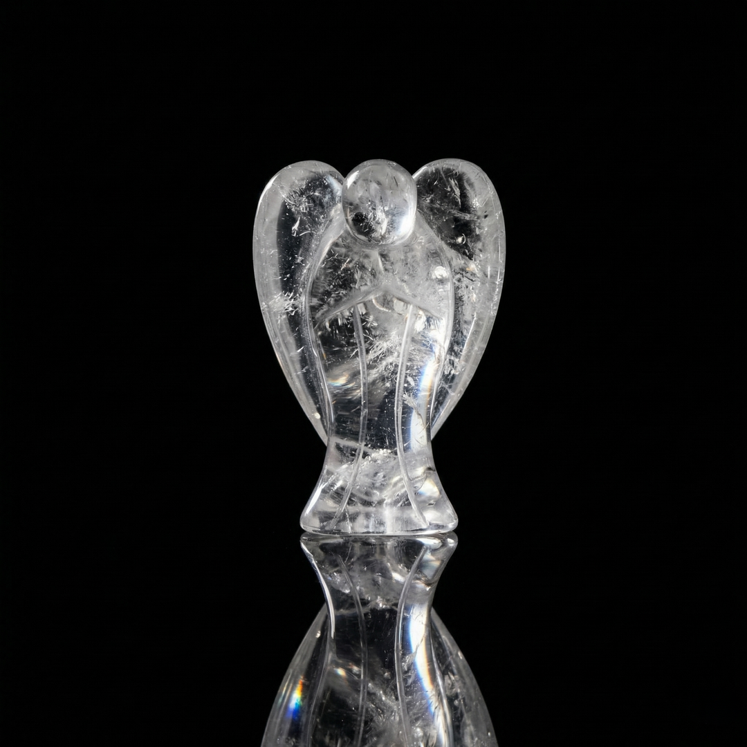 Kalnų krištolas angeliukas 5 cm
