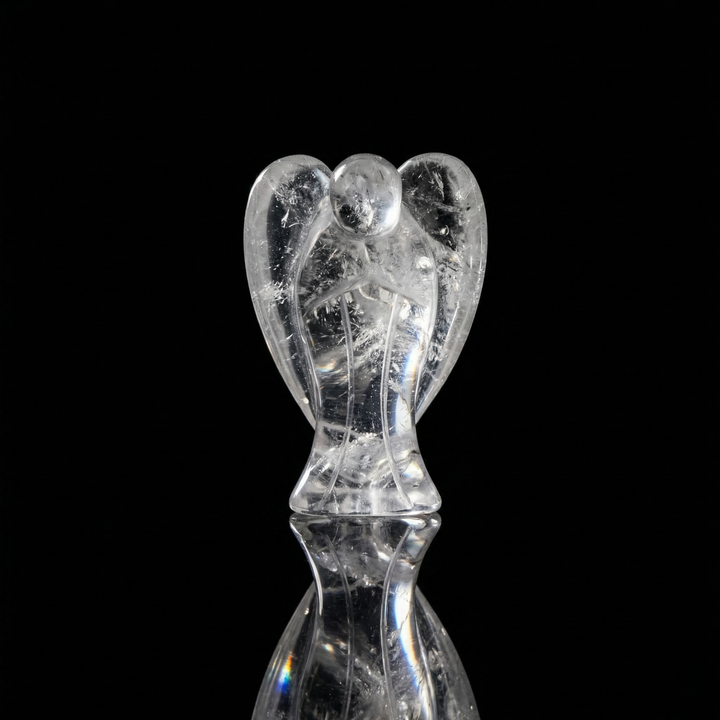 Kalnų krištolas angeliukas 5 cm