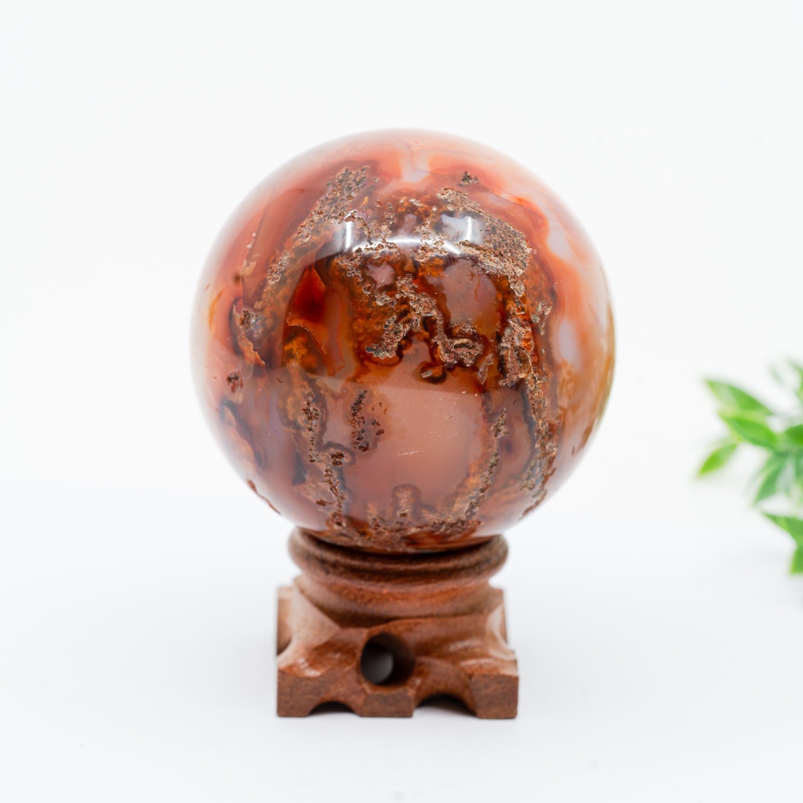 Karneolio sfera 324 g. - Holy Dragonfly