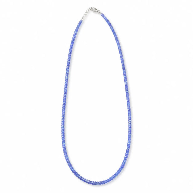 Tanzanito karoliai "4mm" (briaunoti)