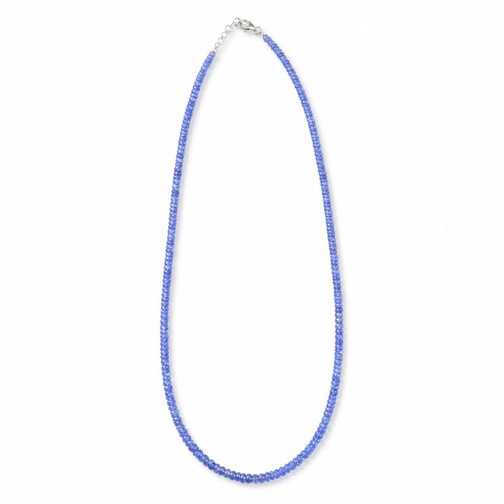 Tanzanito karoliai "4mm" (briaunoti)