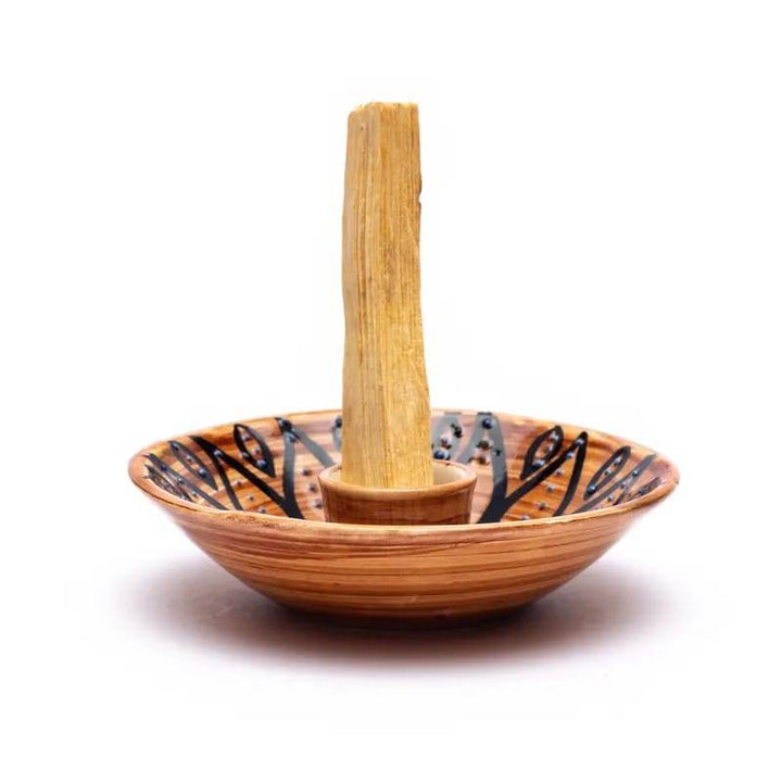 Keramikinė smilkalinė Palo Santo lazdelėms - Holy Dragonfly