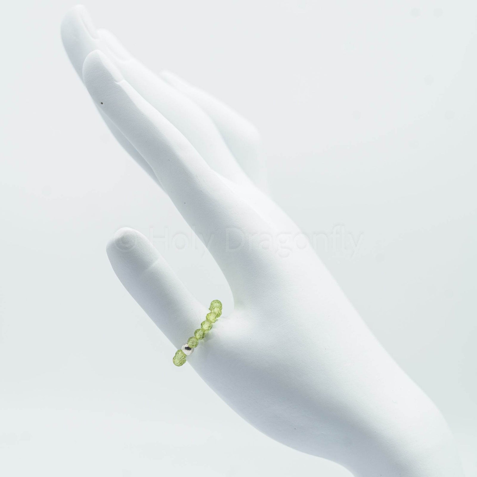 Peridoto žiedas (briaunuotas) - Holy Dragonfly