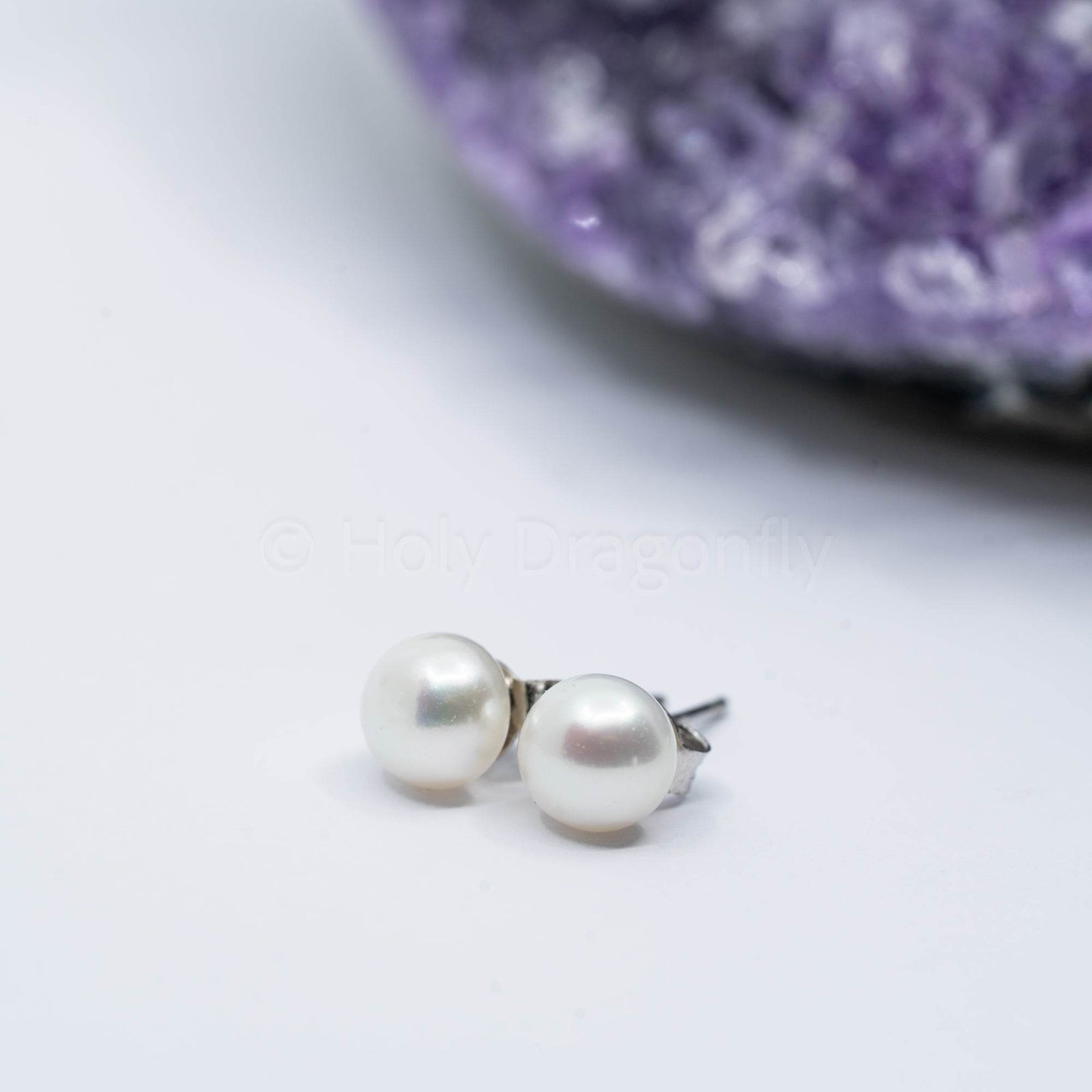 Perlų auskarai - Holy Dragonfly