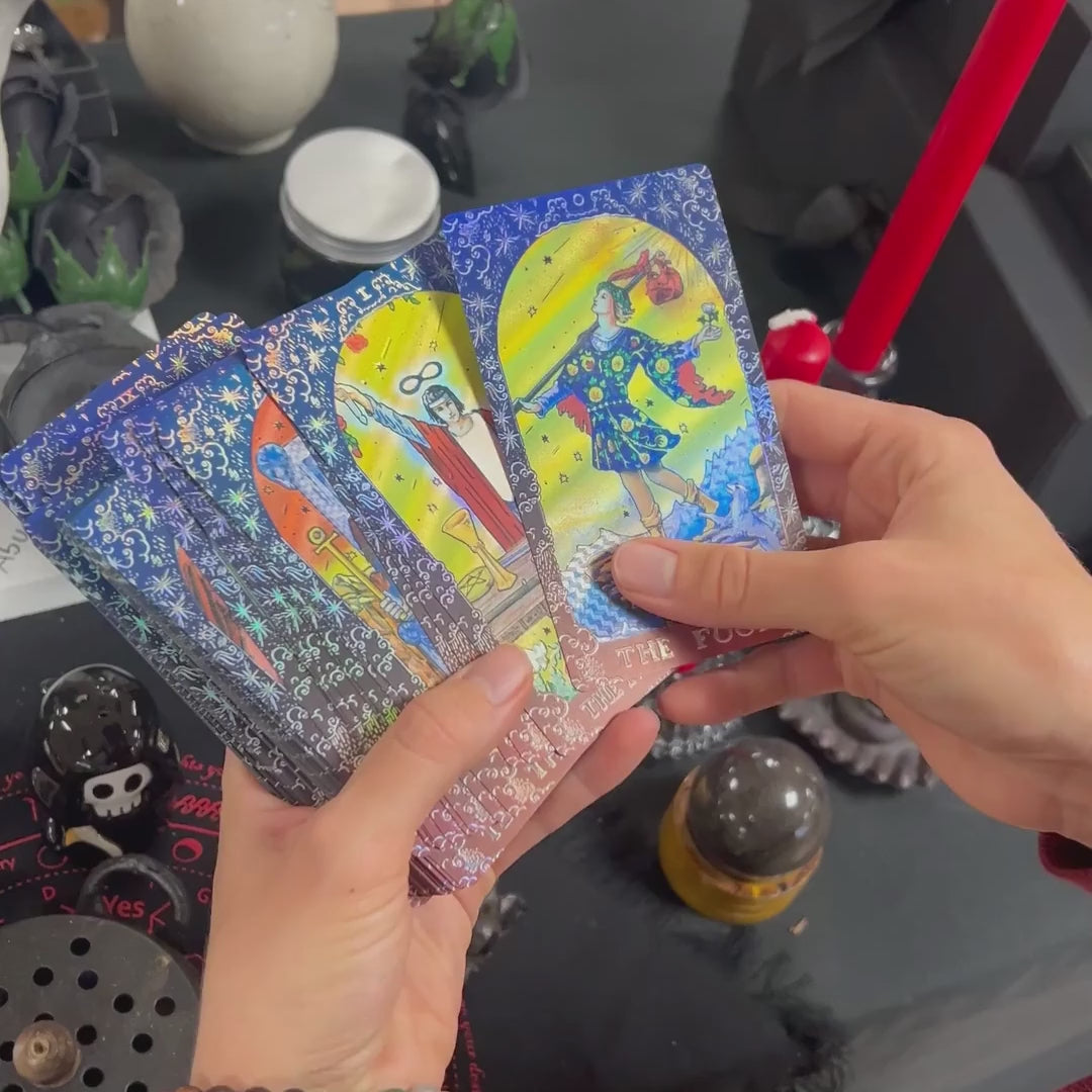 Mėlynos Taro kortos "Mandala"